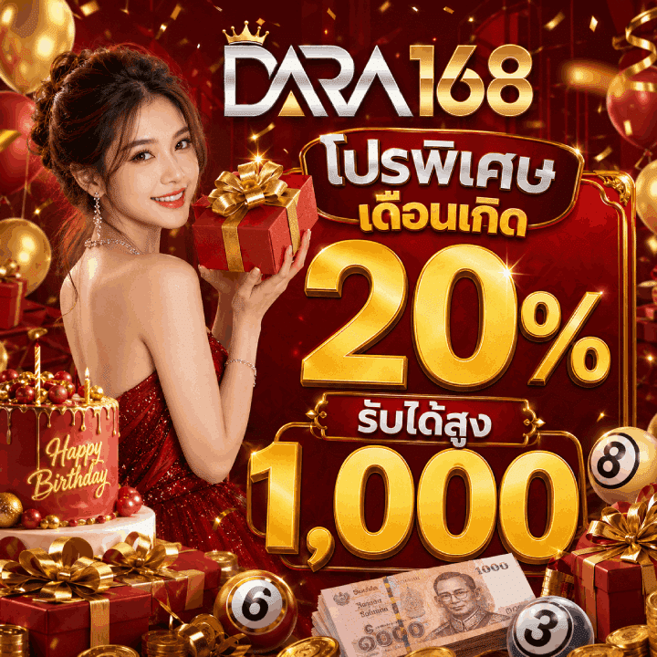 โปรเดือนเกิด 20% รับได้สูง 1,000